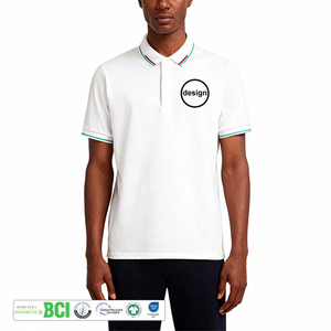 Chemises de golf pour homme brodées avec logo personnalisé, couleur violette, vente en gros personnalisée, polos unis imprimés orange pour femme, 100% coton pour homme - Product Image 2