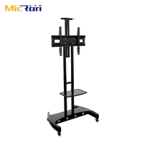 Venta directa Carro de TV móvil Soporte de TV rodante VESA 600x400mm Soporte de piso de TV