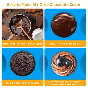 <span class=keywords><strong>Molde</strong></span> de silicona <span class=keywords><strong>para</strong></span> galletas <span class=keywords><strong>Oreo</strong></span> de 12 cavidades, <span class=keywords><strong>molde</strong></span> de silicona <span class=keywords><strong>para</strong></span> <span class=keywords><strong>Chocolate</strong></span> sin Bpa <span class=keywords><strong>para</strong></span> dulces, pudín, jabón, Cupcake, gelatina, Muffin - Product Image 5