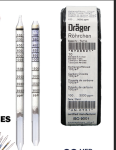 DRAEGER Dedektör Tüpü CO2, Gaz Tespit Tüpü, Karbon Dioksit (CO2), 10'lu Paket CO2 100/A-p (6728521) - Product Image 3