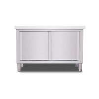 304 acier inoxydable cuisine commerciale Table de travail Table en métal poste de travail Restaurant pâte alimentaire banc pétrissage armoire de rangement