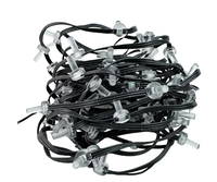 MINI EOV 100ct/50ct DC12V SK6812-RGBW IC Guirlande lumineuse à pixels adressables 12mm 3 broches 20AWG Câble noir 10cm IP67