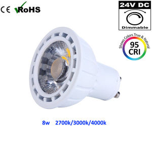 Projecteurs intelligents Benory de haute qualité 24V Cri95 8W Gu10 dimmables compatibles Loxone <span class=keywords><strong>Miniserver</strong></span> Pwm Dali Dt8 GVS KNX Smart Mr16 Cob - Product Image 1