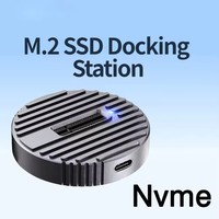 Caja de Disco Duro de Aluminio M2, Protocolo Dual, Expansión Máxima de 4 TB, Compatible con SSD M.2 NVMe/SATA 2230/2242/2260/2280