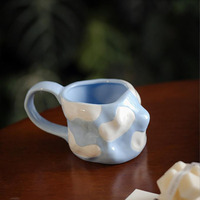 Mug en céramique pour le petit-déjeuner, lait, peint à la main, simple et créatif, exquis, couple, tasse à café