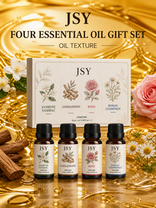 Set de Regalo de 4 Aceites Esenciales de Marca Privada, 10 ml, Jazmín, Sándalo, Rosa, Manzanilla, Aromaterapia, Fabricante Personalizado OEM ODM, Venta al Por Mayor - Product Image 4