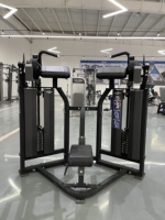 Appareil de musculation professionnel réglable pour exercices des bras, entraînement de force assis avec sélection de charge par broche, pour curls biceps et extensions triceps