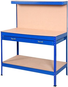 Bàn làm việc xưởng thép màu xanh, giá để đồ, bàn làm việc nặng, ngăn kéo, kệ gỗ, dụng cụ mới - Product Image 1