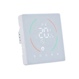 Calefacción Eléctrica para Pisos, Color Blanco y Negro, Termostato Inteligente con <span class=keywords><strong>WiFi</strong></span> para el Hogar, Controlador de Temperatura Programable con Temporizador - Product Image 1