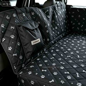 Housse de siège auto pour chien avec extension de banquette arrière, fond rigide, type hamac, lit pour chien - Product Image 5