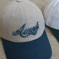 Casquettes de sport personnalisées à 6 panneaux avec logo brodé en 3D, en coton premium, bicolores, style baseball, non structurées, pour femmes