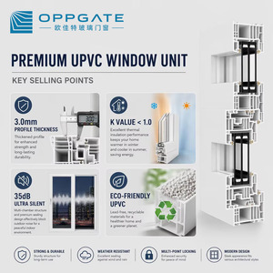 <span class=keywords><strong>Porta</strong></span> per Balcone in UPVC, <span class=keywords><strong>Porta</strong></span> per Terrazzo in UPVC, Design Personalizzato in Vetro per Progetti di Ville, Appartamenti e Edifici - Product Image 3