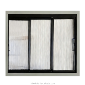 Ventana de Seguridad Corredera Horizontal de Aluminio a Prueba de Balas con Pantalla de Acero Inoxidable <span class=keywords><strong>para</strong></span> Vidrio Blindado Nivel 3 752 <span class=keywords><strong>para</strong></span> Exteriores de Villas - Product Image 5