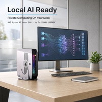 Mini PC Gaming AMD Ryzen AI Max+ 395 16-Core AMD Radeon 8060S Grafis Terintegrasi 2280 M.2 NVMe PCIe4.0 SSD 2TB RAM LPDDR5x