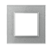 Panneau en verre gris cristal LIVOLO pour interrupteur mural intelligent, couvercle décoratif en verre trempé, plusieurs designs disponibles