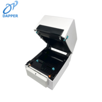Printer Label Pengiriman Thermal Transfer 110mm dengan Pemotong Otomatis untuk Usaha Kecil, Mesin Pencetak Pita Nirkabel Bluetooth