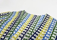 Custom Strandjurk Met Geblokkeerde Kanten Strandkleding Uitgehold Laag Uitgesneden V-Hals Badmode Strandbikinitop Met Split Lange Jurk