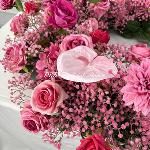 DKB - Corona de Rosas Artificiales Hechas a Mano al por Mayor, Centro de Mesa Decorativo para Bodas, Graduaciones, Día de la Madre - Tamaño Personalizable - Product Image 3