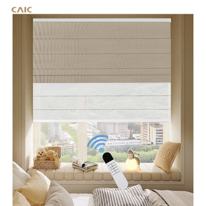 Stores romains sur mesure, vente d'usine, stores romains occultants de luxe à double couche pour fenêtres américaines - Product Image 4