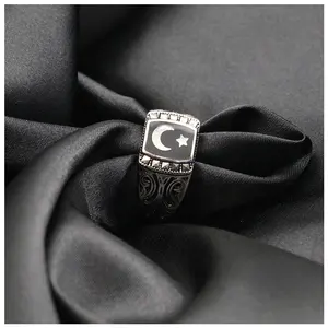 DIFEIYA Brand New 925 Sterling Silver Men's Ring Far Pass Hot Selling Ring Antique Turkey Ottoman Empire Wholesale