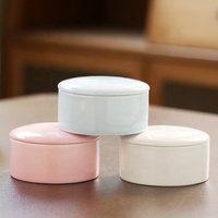 Boîtes à bijoux en céramique brillante écologiques de style bohème tendance, forme ronde en forme de cœur, boîte à bibelots en porcelaine, artisanat et cadeau, décoration moderne
