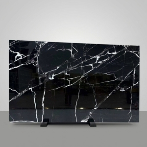 Dalle <span class=keywords><strong>de</strong></span> <span class=keywords><strong>marbre</strong></span> Nero Marquina poli, <span class=keywords><strong>marbre</strong></span> <span class=keywords><strong>noir</strong></span> naturel, pierre naturelle avec fines veines blanches pour mur, sol et plan <span class=keywords><strong>de</strong></span> travail - Product Image 1