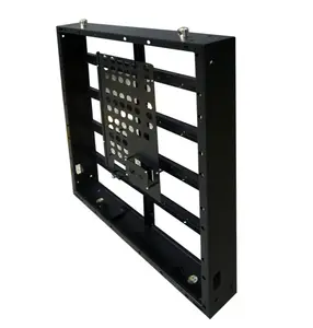 Marco de caja de Metal de hierro vacío para exteriores, impermeable, montado en la pared, para armarios LED abiertos delanteros, P4, P5, P6, P8, P10