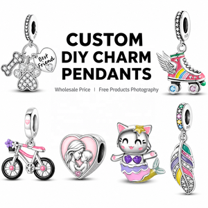 YUNCHENG Vente en gros OEM ODM Usine Personnalisée Perles Breloques Pendentifs Bracelet en Argent Sterling 925 Coloré DIY pour Femmes Hommes Enfants - Product Image 1