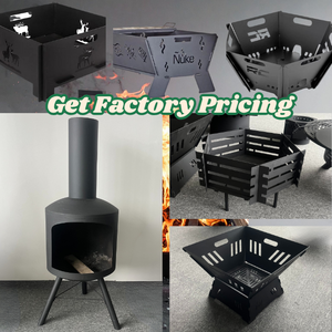 Brasero de Leña Independiente Moderno Crossweave para Exteriores, de 36 Pulgadas, con Pantalla Antichispas, Cubierta Redonda, Color Negro - Product Image 5