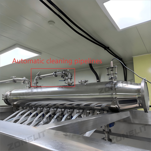 Botella de vidrio Seguimiento Vino Vinagre Agua mineral Líquido Máquina de llenado al vacío para Malta con transportador - Product Image 5