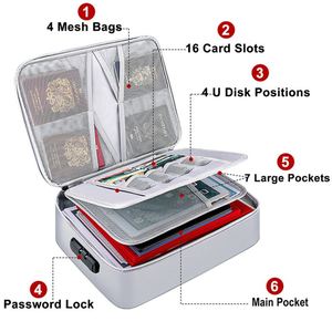 Bolsa Ignífuga de Silicona de Gran Capacidad, Impermeable, para Guardar Pasaportes y Documentos, Resistente a Altas Temperaturas - Product Image 3