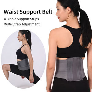 Ceinture de soutien lombaire respirante et réglable pour soulager la douleur du bas du dos avec 4 supports, soutien lombaire pour le sport - Product Image 3