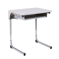 Ensemble de bureau et chaise d'école moderne personnalisé, bureau d'étudiant individuel réglable, mobilier commercial