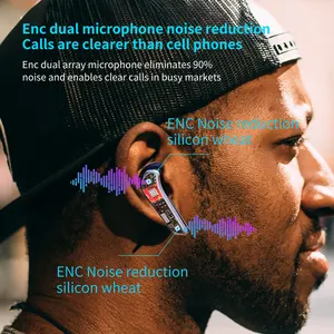 Auriculares intrauditivos inalámbricos Tws para coche, cascos inteligentes portátiles y pequeños con micrófono, supergeniales, mariposa, superventas, 2022