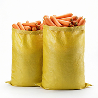 Sacs tissés jaunes robustes pour melons – Sac de transport durable pour produits agricoles
