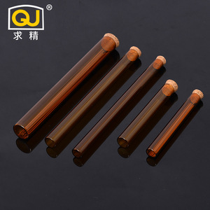 Brown Incense Sticks 10G Each Various Lengths Flat Bottom Glass Tubes Wooden Stoppers Aromatherapy Candle Wicks Non Toxic - Product Image 2