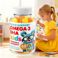 Compléments alimentaires DHA Oméga-3 pour enfants SHENGYAO à base d'algues, bonbons gélifiés, 3 bonbons mous par jour, sans conservateurs ni colorants artificiels