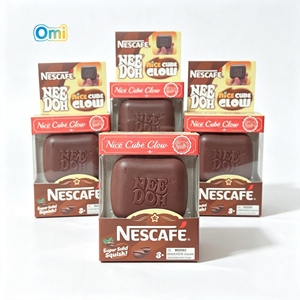 Cubo de Malta TPR de Alta Calidad para Aliviar el Estrés, con Forma de Cubo de Hielo <span class=keywords><strong>NESCAFE</strong></span> GLOW, Café y Chocolate, de Rebote Lento, en Stock - Product Image 6