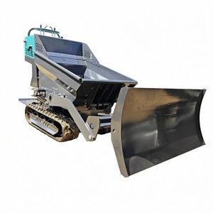Load 500kg crawler dump truck with push shovel bulldozing transport dump truck feed sand crawler truck - Product Image 5