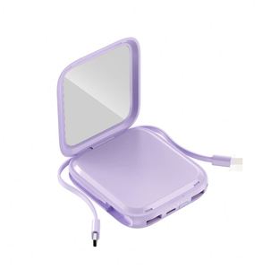 Mini 10000Mah Power Bank Led Display Slim Mirror <b>Charge</b> Pd20w Pd22.5W Type-<b>C</b> Charger 20W Fast Plastic New Efficient - Product Image 1