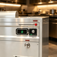 Table de grill teppanyaki de luxe sans fumée avec protection en verre, comptoir Hibachi japonais commercial pour restaurant
