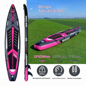 Planche à pagaie <span class=keywords><strong>gonflable</strong></span> en PVC HY Sports modèle EE67 avec <span class=keywords><strong>3</strong></span> ailerons, 13,8 kg, pompe à pagaie pour les eaux offshore - Product Image 2