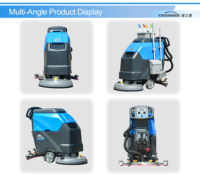 Autolaveuse manuelle commerciale à pousser avec brosses haute performance pour le nettoyage des sols