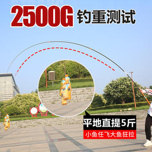 Caña de Pescar Telescópica Playful Mermaid de 6m, Acción Extra Rápida, Guías SIC, para Pesca en Agua Dulce, Estanques y Embalses, Pesca en Taiwán - Product Image 5