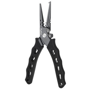 Zoutwatervissers Tang Multitool 7 3Inch Zwart Roestvrijstalen Lijnsnijder Crimper Split Shot Gereedschap Vistang - Product Image 1