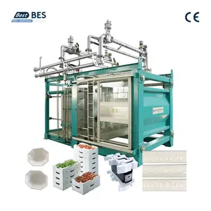 BES Automatic EPS Foam Container Making Machinery Fish Vegetable Box Blood Test Tube TV Package Production Line