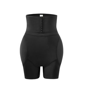 Nouveau pantalon taille haute boutonné en jersey respirant avec rembourrage en éponge pour des hanches et des fesses plus volumineuses - Product Image 6