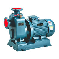 Pompe à eaux usées auto-amorçante ZW, conception anti-colmatage, accouplement divisé, connexion directe, pompe horizontale