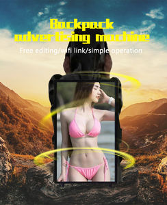 Sac à dos de marche panneau d'affichage publicitaire panneau d'affichage mobile 21.5 pouces LCD sac à dos publicitaire panneau d'affichage numérique - Product Image 3