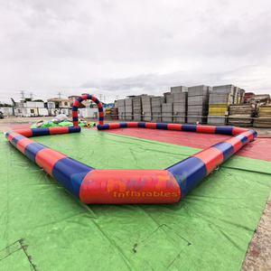 Lona de PVC de alta resistencia, de grado comercial, para circuito de carreras de coches de choque inflables tipo go-kart. - Product Image 4